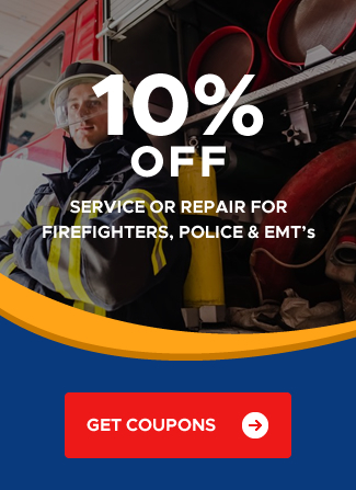 Promotions foe firefighters, police and EMTs coupon